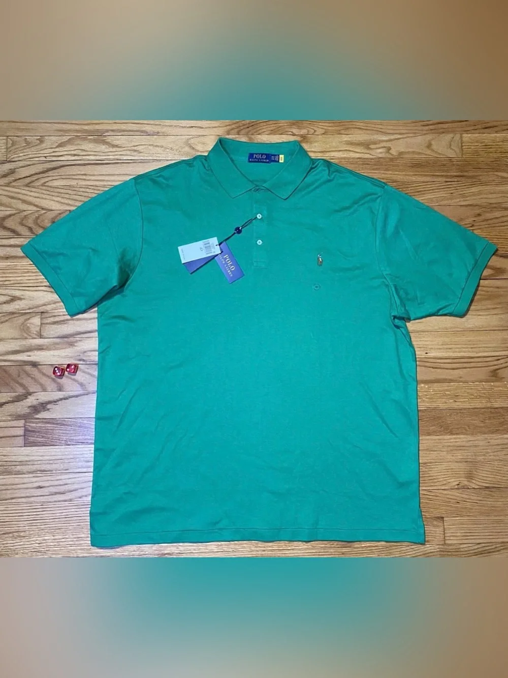 Polo Ralph Lauren Classic Fit Cotton Short Sleeve Lifeboat Green polo sz 2LT NEW